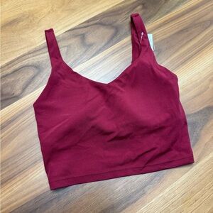 Arie Maroon Sports Bra - NWT